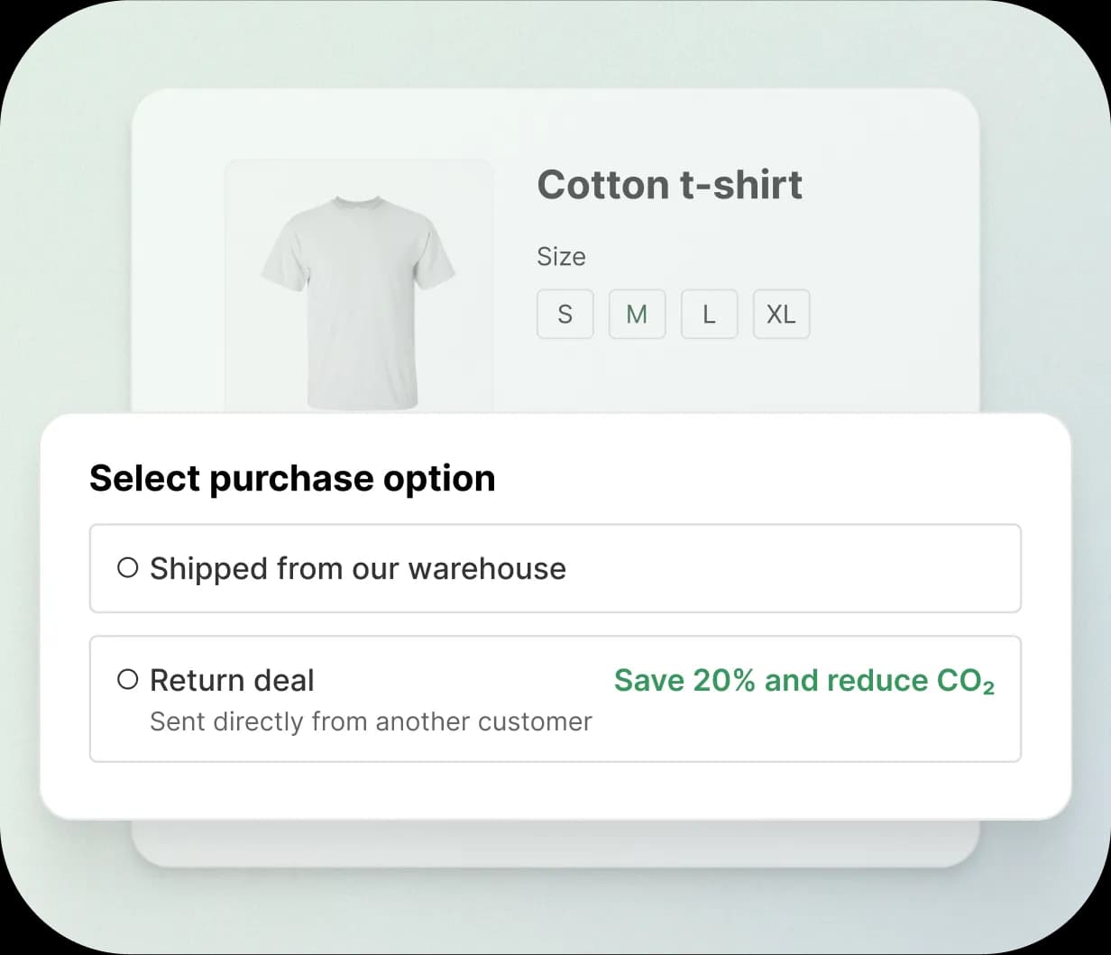Returned item appearing as a Return deal on the product page